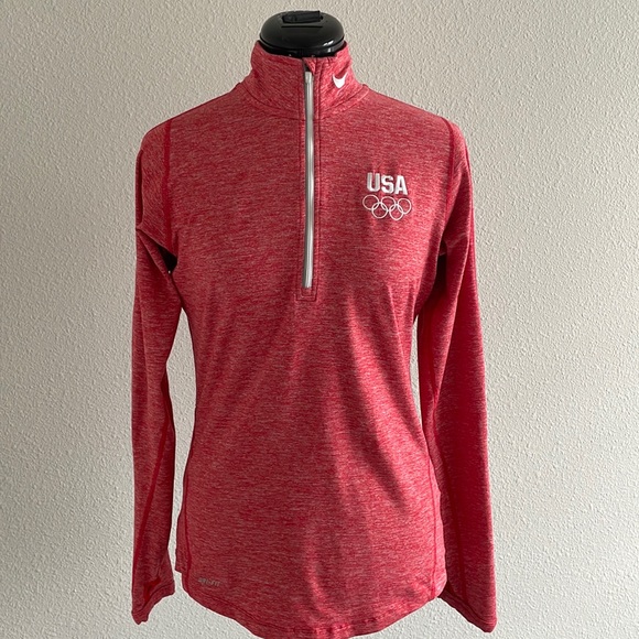 Nike Tops - Nike | Dri-Fit Heathered USA Half Zip